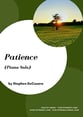 Patience piano sheet music cover